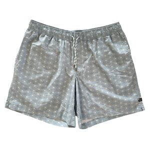Rails Men’s Kian Bora Bora Burst Swim Trunks Blue White Vacation Size XXL EUC